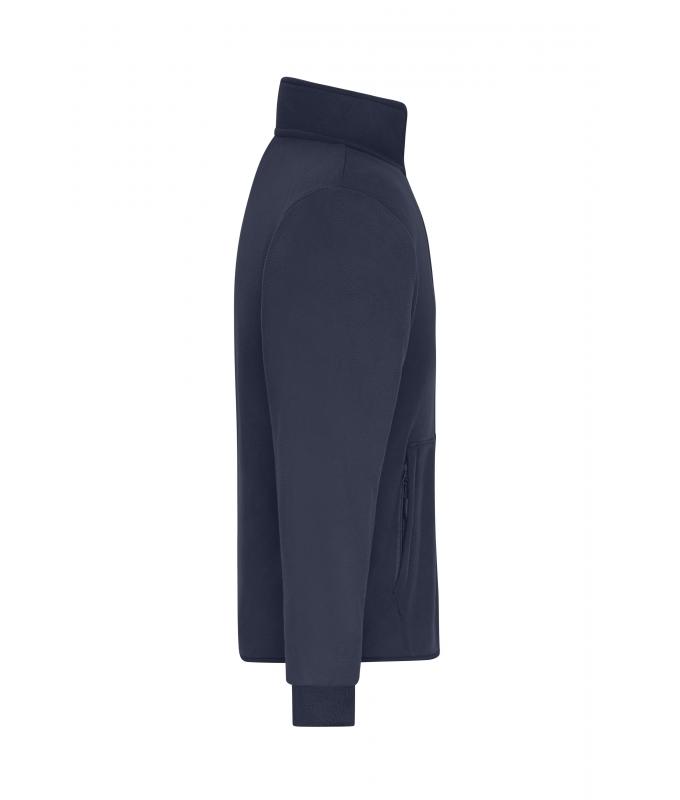Homme Veste polaire double couche pour hommes Marine/gris-foncé 11464
