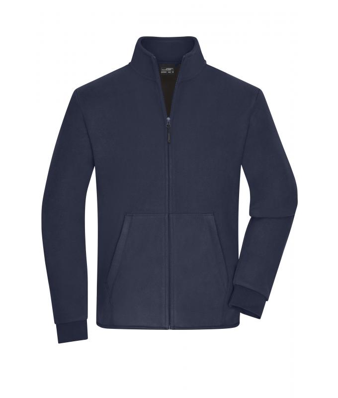 Homme Veste polaire double couche pour hommes Marine/gris-foncé 11464
