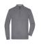 Herren Men's Half-Zip Troyer Grey-heather 11465