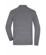 Men Men's Half-Zip Troyer Grey-heather 11465