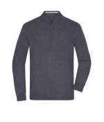 Homme Troyer demi-zippé pour hommes Anthracite-mélange 11465