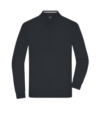 Homme Troyer demi-zippé pour hommes Noir 11465