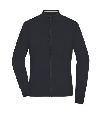 Femme Cardigan zippé pour femmes Noir 11466