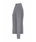 Damen Ladies' Zip-Cardigan Grey-heather 11466