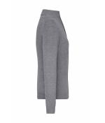 Damen Ladies' Zip-Cardigan Grey-heather 11466