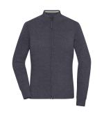Damen Ladies' Zip-Cardigan Anthracite-melange 11466