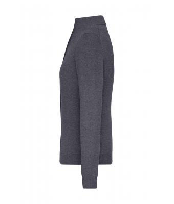 Dames Ladies' Zip-Cardigan Antraciet-melange 11466