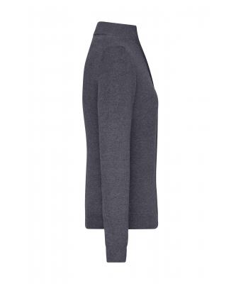 Dames Ladies' Zip-Cardigan Antraciet-melange 11466