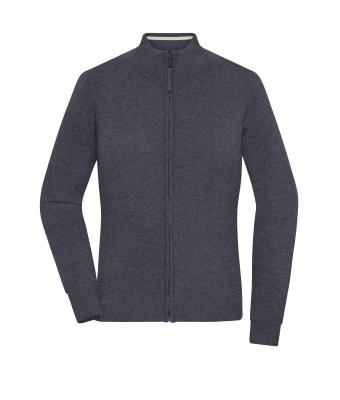 Dames Ladies' Zip-Cardigan Antraciet-melange 11466