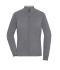 Dames Ladies' Zip-Cardigan Heather-grijs 11466