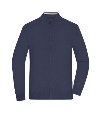 Homme Cardigan zippé pour hommes Marine 11467