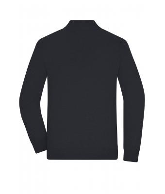 Homme Cardigan zippé pour hommes Noir 11467