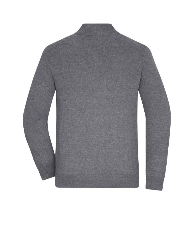 Men Men's Zip-Cardigan Grey-heather 11467