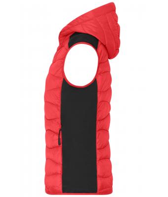 Femme Gilet hybride pour femmes Rouge/noir 11468