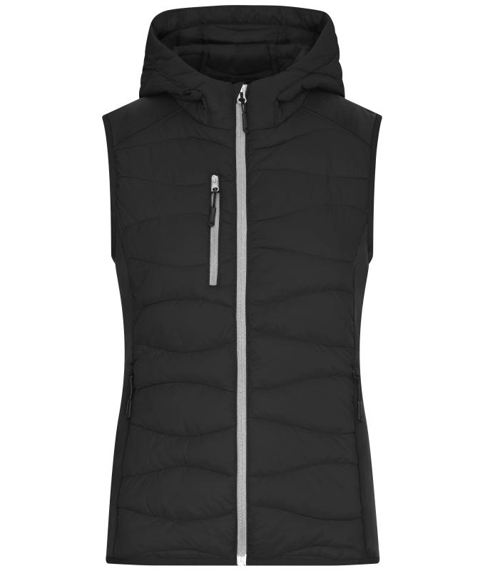 Ladies Ladies' Hybrid Vest Black/black 11468