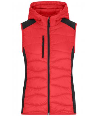 Ladies Ladies' Hybrid Vest Red/black 11468