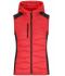 Dames Ladies' Hybrid Vest Rood/zwart 11468