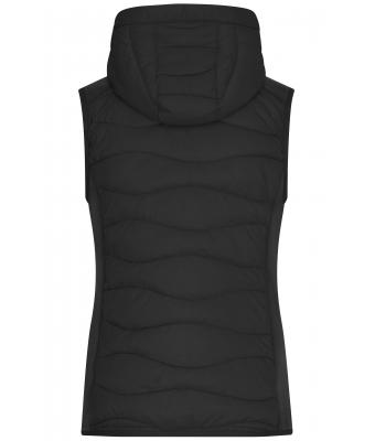 Dames Ladies' Hybrid Vest Zwart/zwart 11468