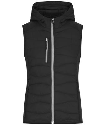 Dames Ladies' Hybrid Vest Zwart/zwart 11468