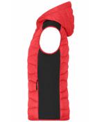 Dames Ladies' Hybrid Vest Rood/zwart 11468