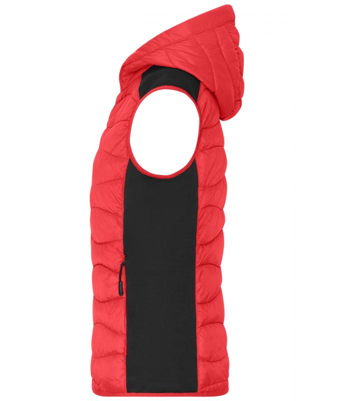 Dames Ladies' Hybrid Vest Rood/zwart 11468