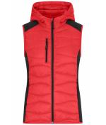 Dames Ladies' Hybrid Vest Rood/zwart 11468