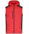 Homme Gilet hybride pour hommes Rouge/noir 11469