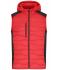 Herren Men's Hybrid Vest Red/black 11469