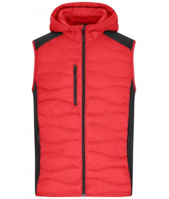 Heren Men's Hybrid Vest Rood/zwart 11469