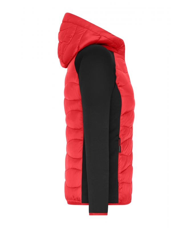 Damen Ladies' Hybrid Jacket Red/black 11470