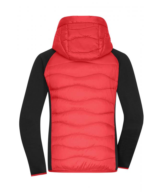 Damen Ladies' Hybrid Jacket Red/black 11470