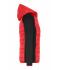 Dames Ladies' Hybrid Jacket Rood/zwart 11470