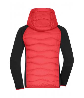 Dames Ladies' Hybrid Jacket Rood/zwart 11470