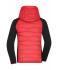 Dames Ladies' Hybrid Jacket Rood/zwart 11470