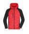 Heren Men's Hybrid Jacket Rood/zwart 11471