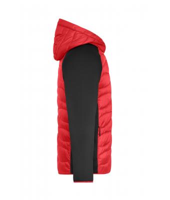 Heren Men's Hybrid Jacket Rood/zwart 11471