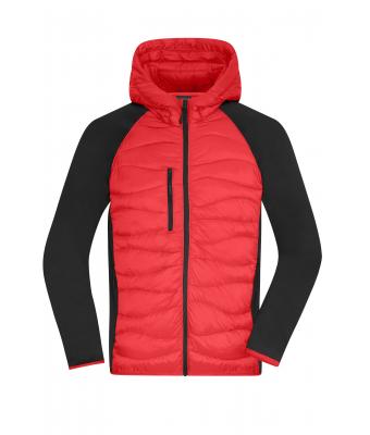 Heren Men's Hybrid Jacket Rood/zwart 11471
