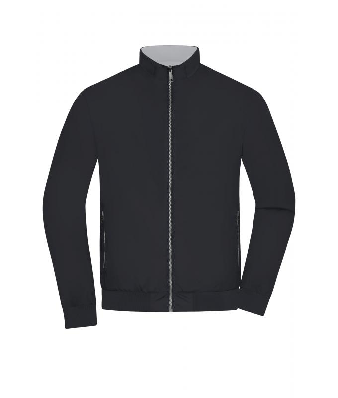 Herren Men's Blouson Black/silver 11477