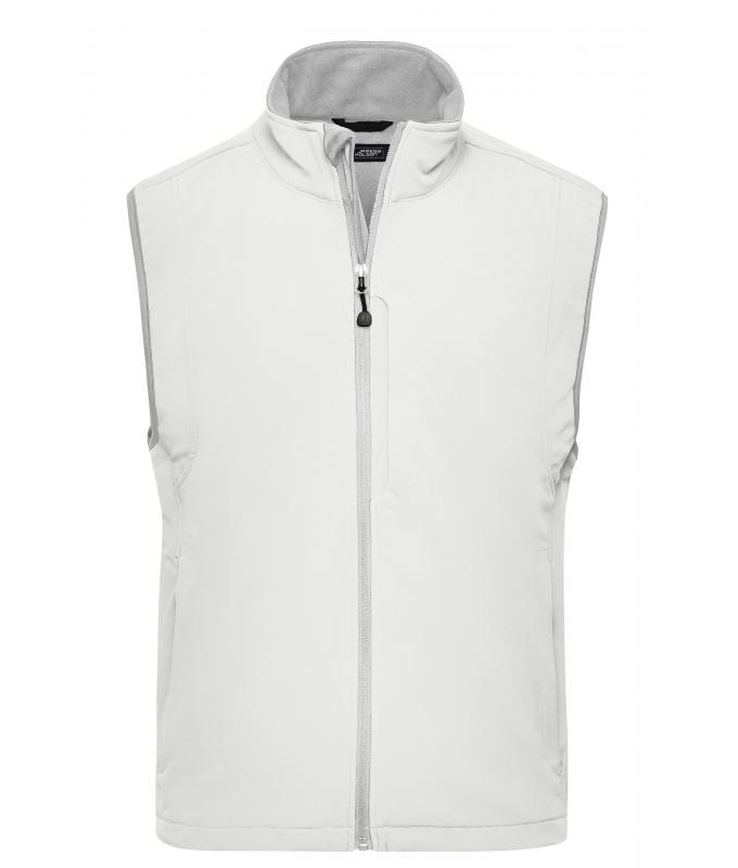 Homme Gilet softshell homme Blanc-cassé 7308