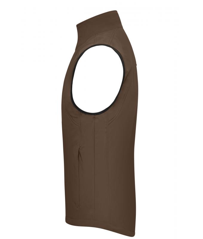 Herren Men's Softshell Vest Brown 7308