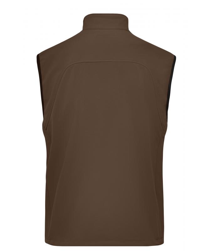Herren Men's Softshell Vest Brown 7308