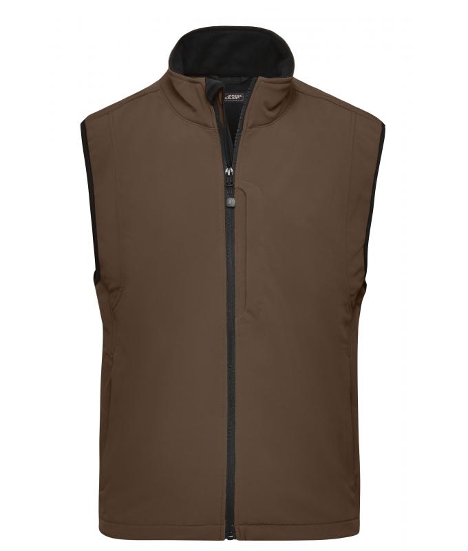 Herren Men's Softshell Vest Brown 7308