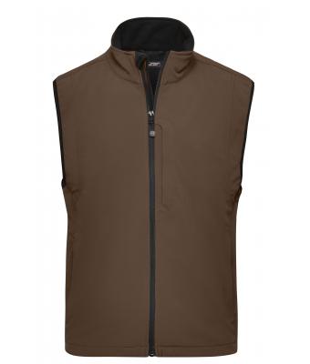 Men Men's Softshell Vest Brown 7308