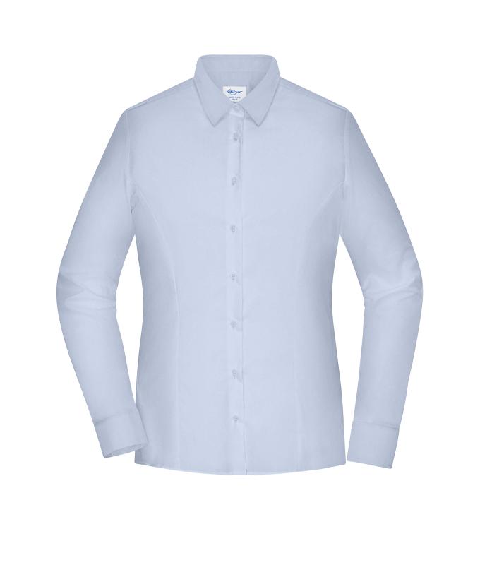 Dames Ladies' Shirt - SLIM FIT - Lichtblauw 11818