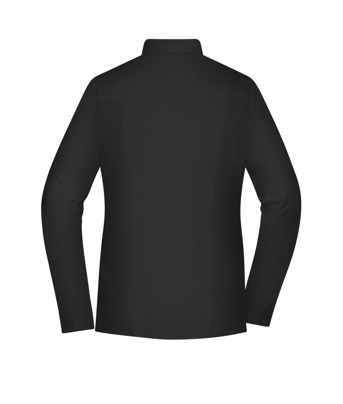 Dames Ladies' Shirt - SLIM FIT - Zwart 11818