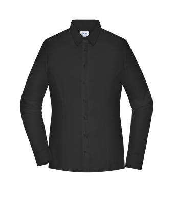 Dames Ladies' Shirt - SLIM FIT - Zwart 11818