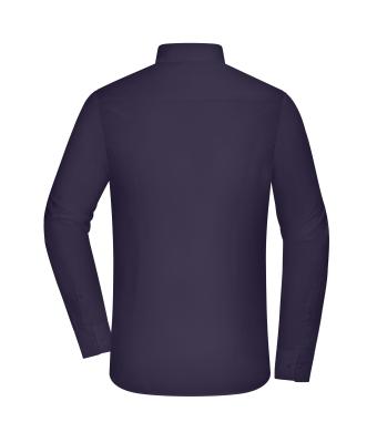 Herren Men's Shirt - SLIM FIT - Deep-purple 11816