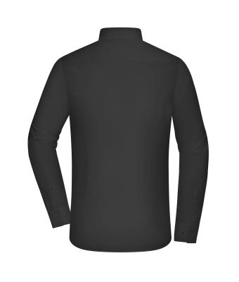 Herren Men's Shirt - SLIM FIT - Black 11816
