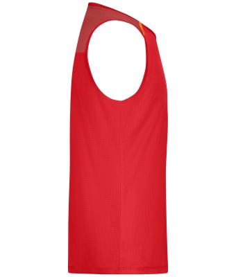 Homme Débardeur de course pour hommes  GRS Orange-épicé 12014