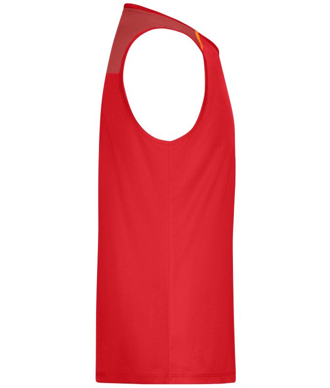 Homme Débardeur de course pour hommes GRS Orange-épicé 12014